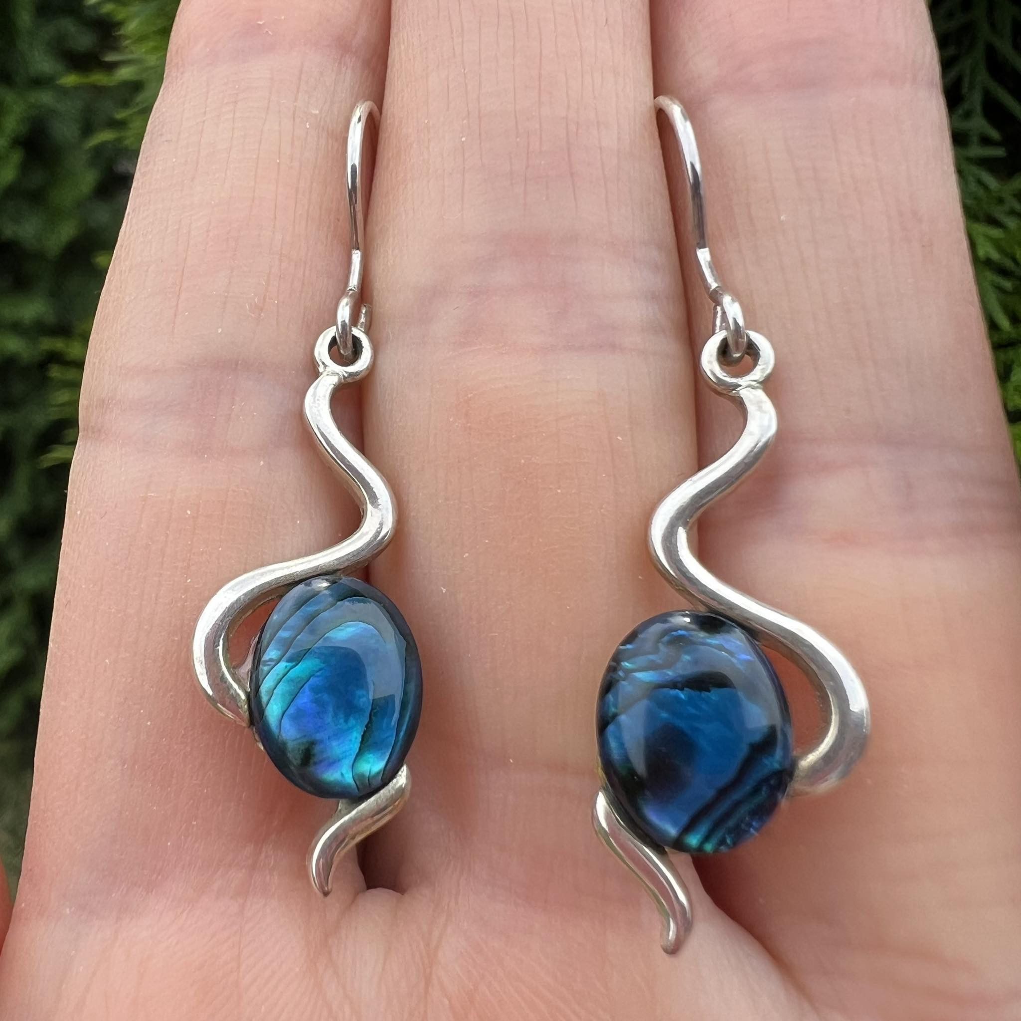 Sterling Silver Vintage Sterling Silver 925 Jewelry Earrings Stone Gift Box Size ONE SIZE - 7 Thumbnail