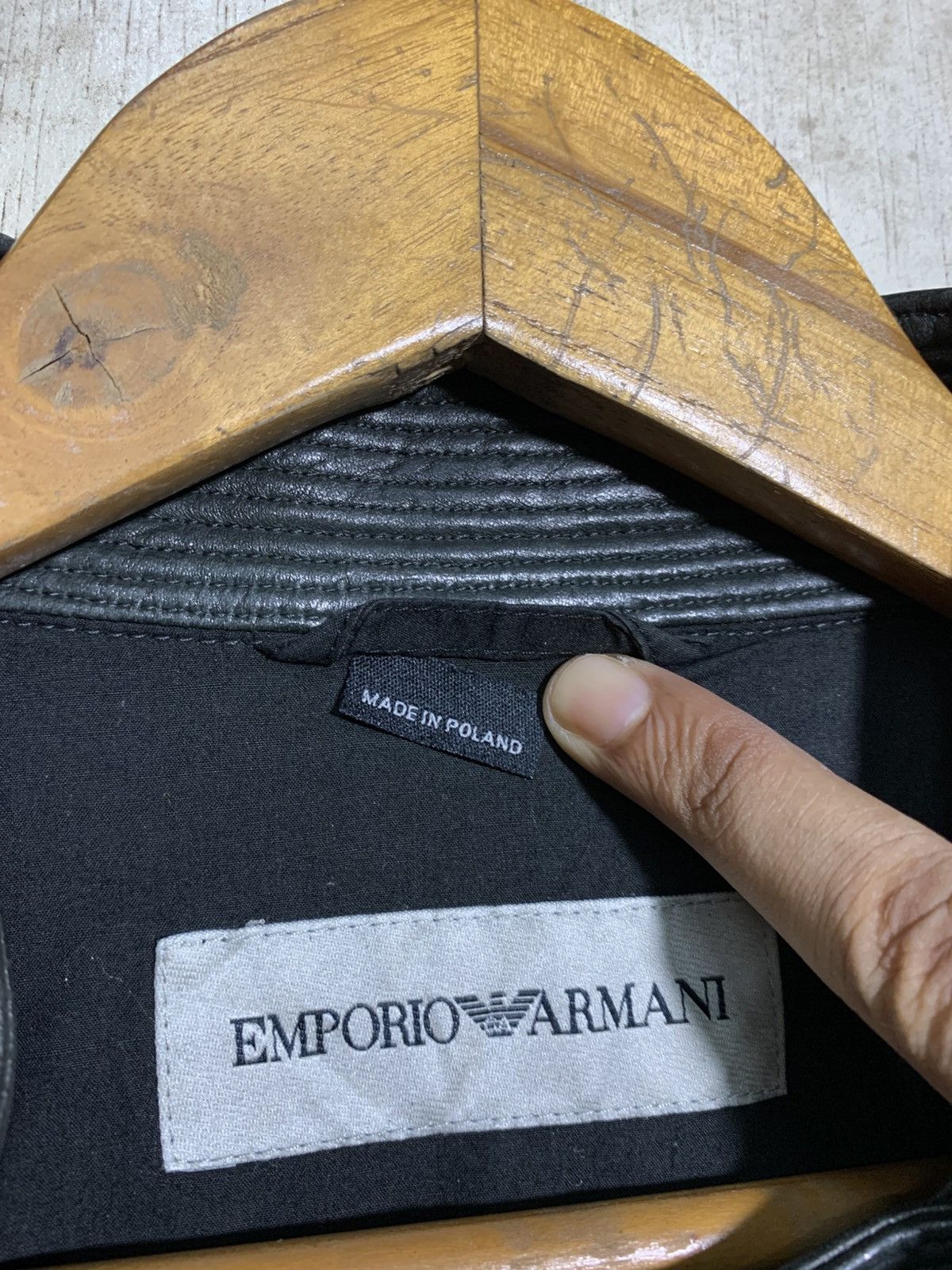 Emporio Armani 🔥RARE EMPORIO ARMANI SHEEPSKIN LEATHER BIKER JACKETS Size US M / EU 48-50 / 2 - 10 Thumbnail