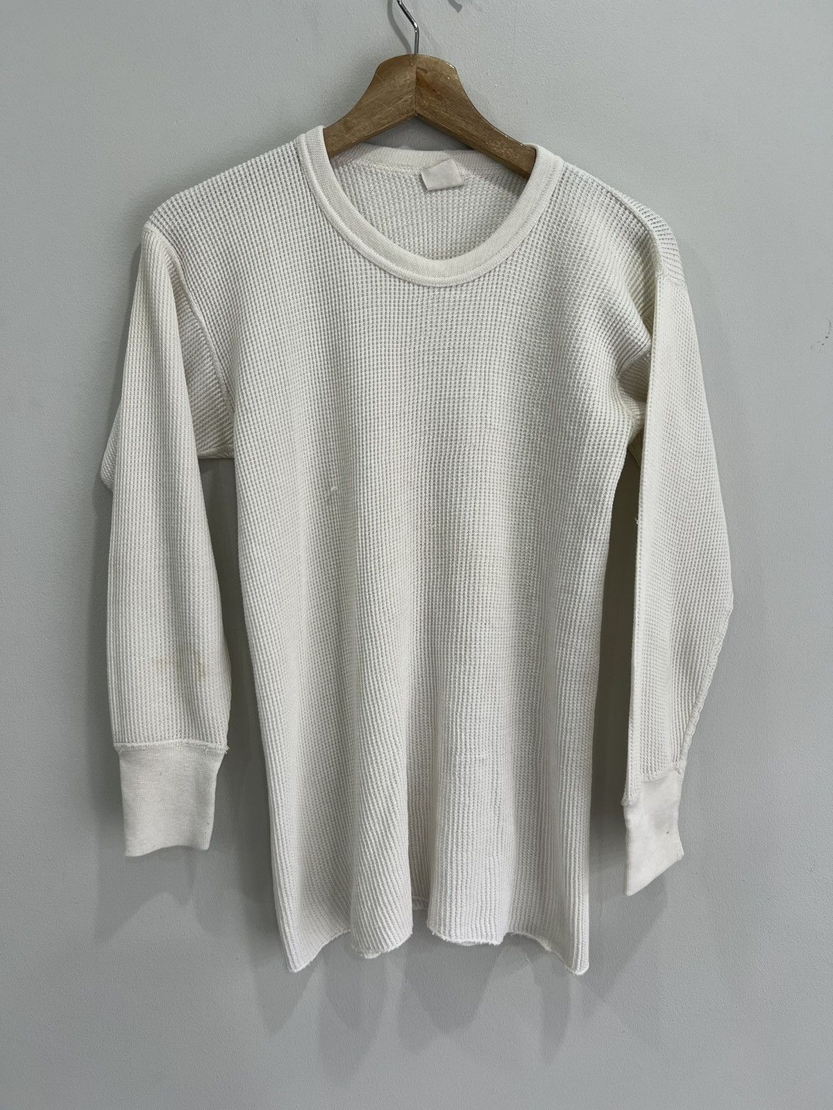 Hanes Vintage Thermal Longsleeve Shirt off white Size US L / EU 52-54 / 3 - 3 Thumbnail