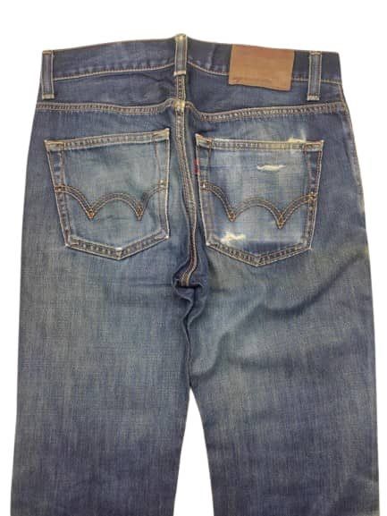 Edwin × Japanese Brand VINTAGE EDWIN 503 PREMIUM DISTRESSED JEANS MUD WASH FADED Size US 31 - 3 Thumbnail