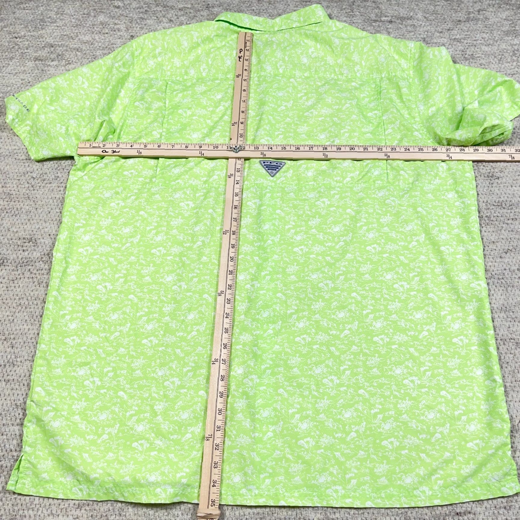 Vintage Columbia PFG Shirt Men L Green Button-Up Omni-Shade 3XT Outdoor UV Moisture Wicking PFG Omni-Shade Size US L / EU 52-54 / 3 - 5 Thumbnail