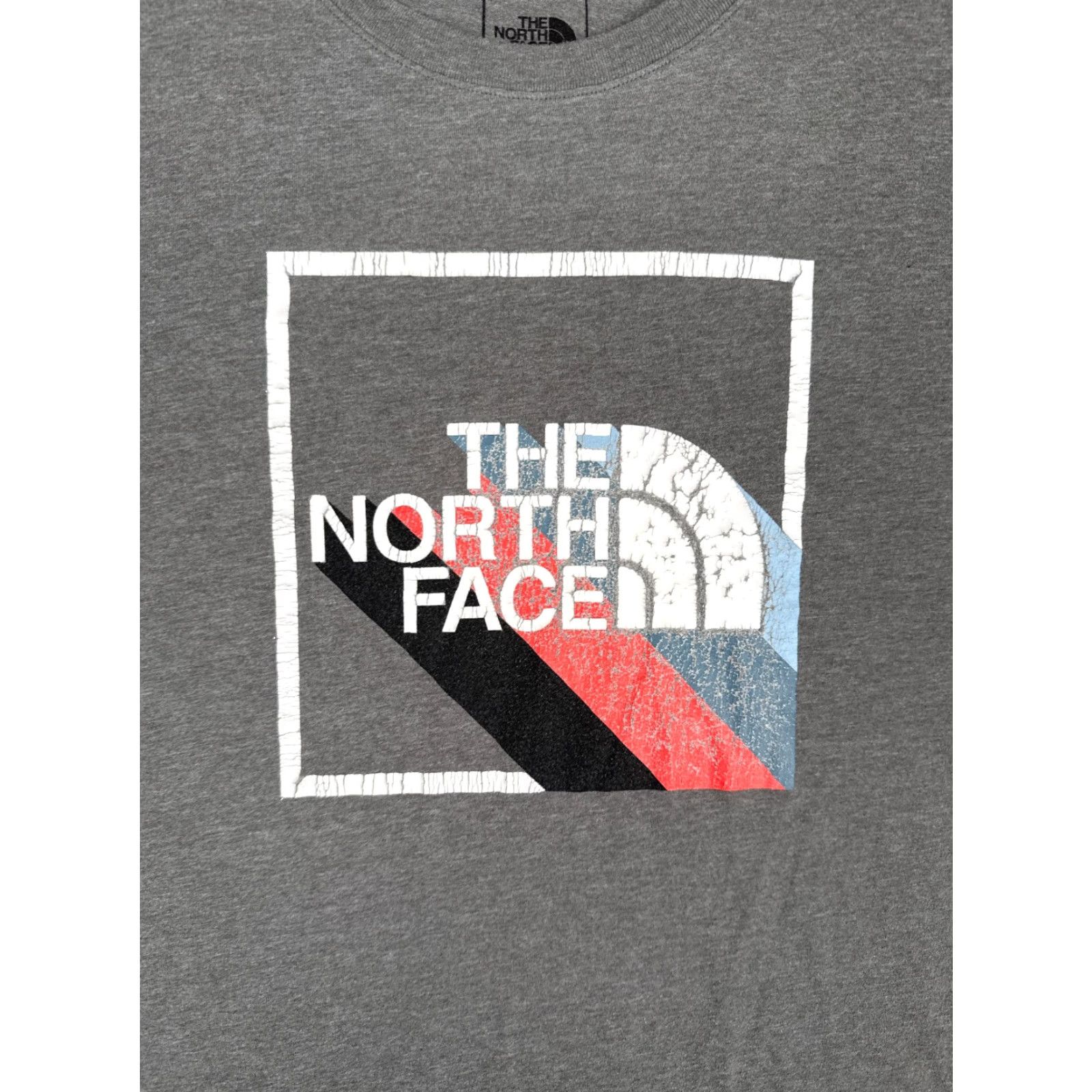 The North Face The North Face Shirt Men 2XL Gray Slim Fit Crew Neck Cotton Blend T-Shirt Logo All Seasons Breathable Regular Mens Size US XXL / EU 58 / 5 - 6 Thumbnail