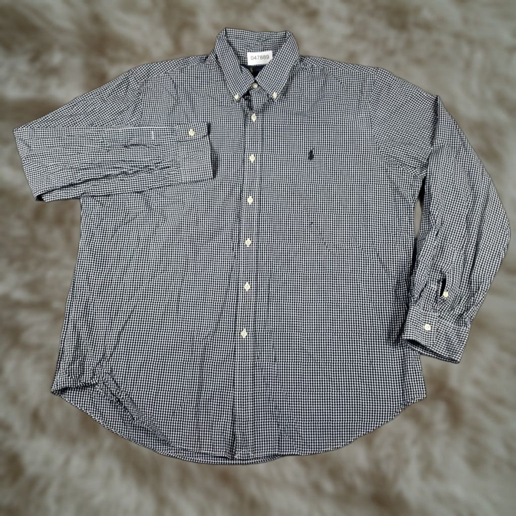 Ralph Lauren Ralph Lauren Shirt Mens XL Blue Check Pony Casual Button Up Long Sleeve - Button-Down Collar, Cotton, Classic Preppy Style Size US XL / EU 56 / 4 - 1 Thumbnail