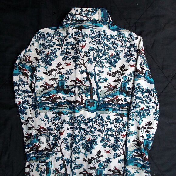 Other Vintage MCM Lady Manhattan Hunting Polyester Disco Shirt Size L / US 10 / IT 46 - 7 Thumbnail