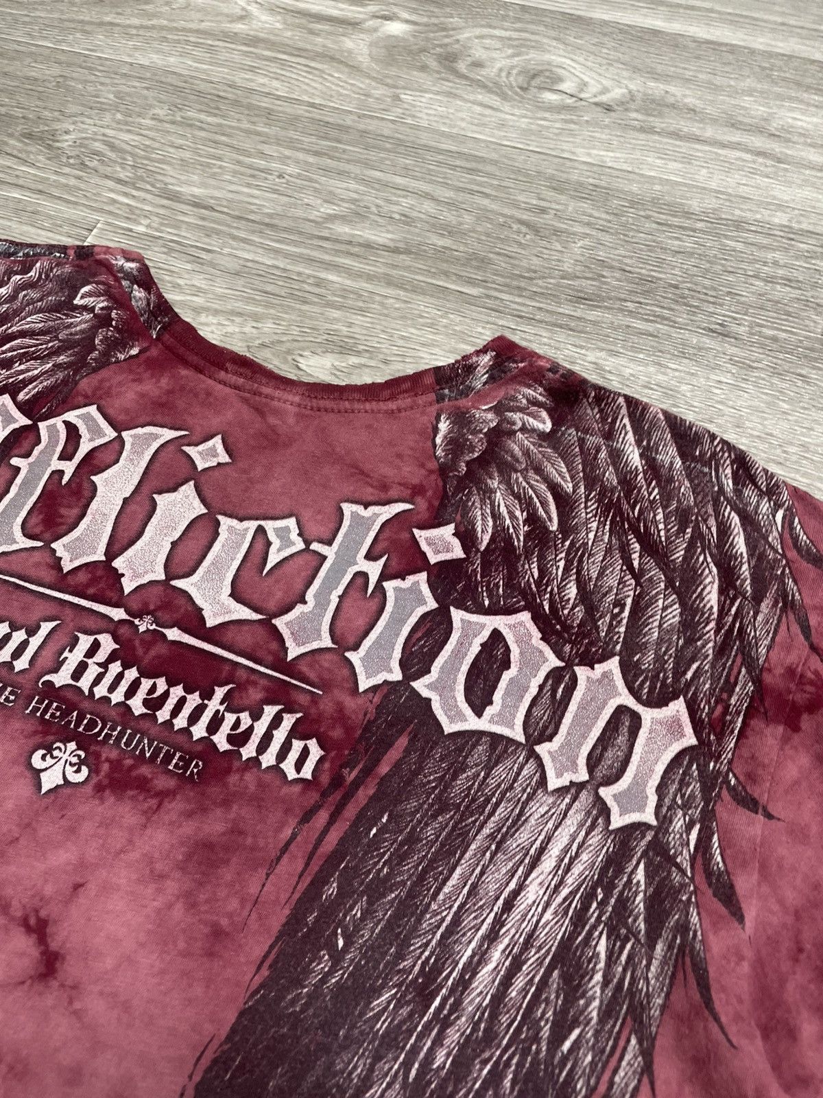 Affliction Vintage Affliction Signature Series Skull T-Shirt USA Tattoo Size US XL / EU 56 / 4 - 19 Thumbnail