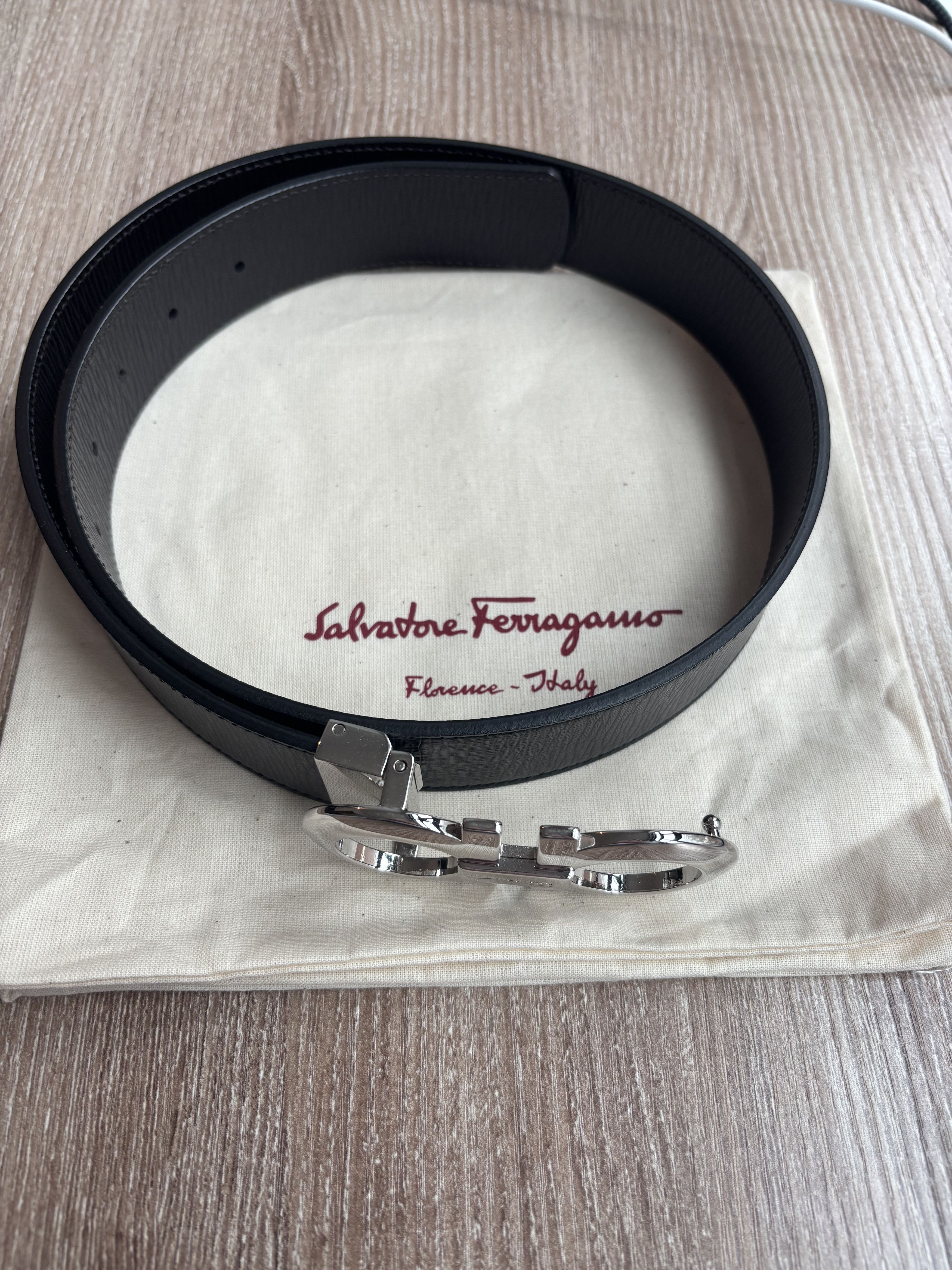 Salvatore Ferragamo Reversible Double Gancini Belt Size 28 - 6 Thumbnail
