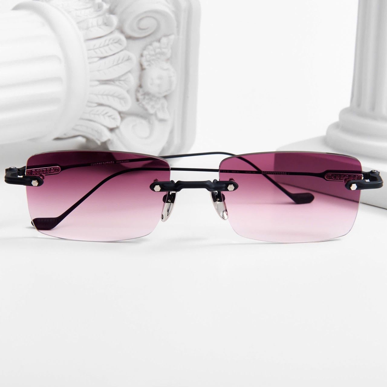 Chrome Hearts CHROME HEARTS SOFFFFFFFFERS II MATTE BLACK/SHINY SILVER VIESTA LENS SUNGLASSES Size ONE SIZE - 6 Thumbnail