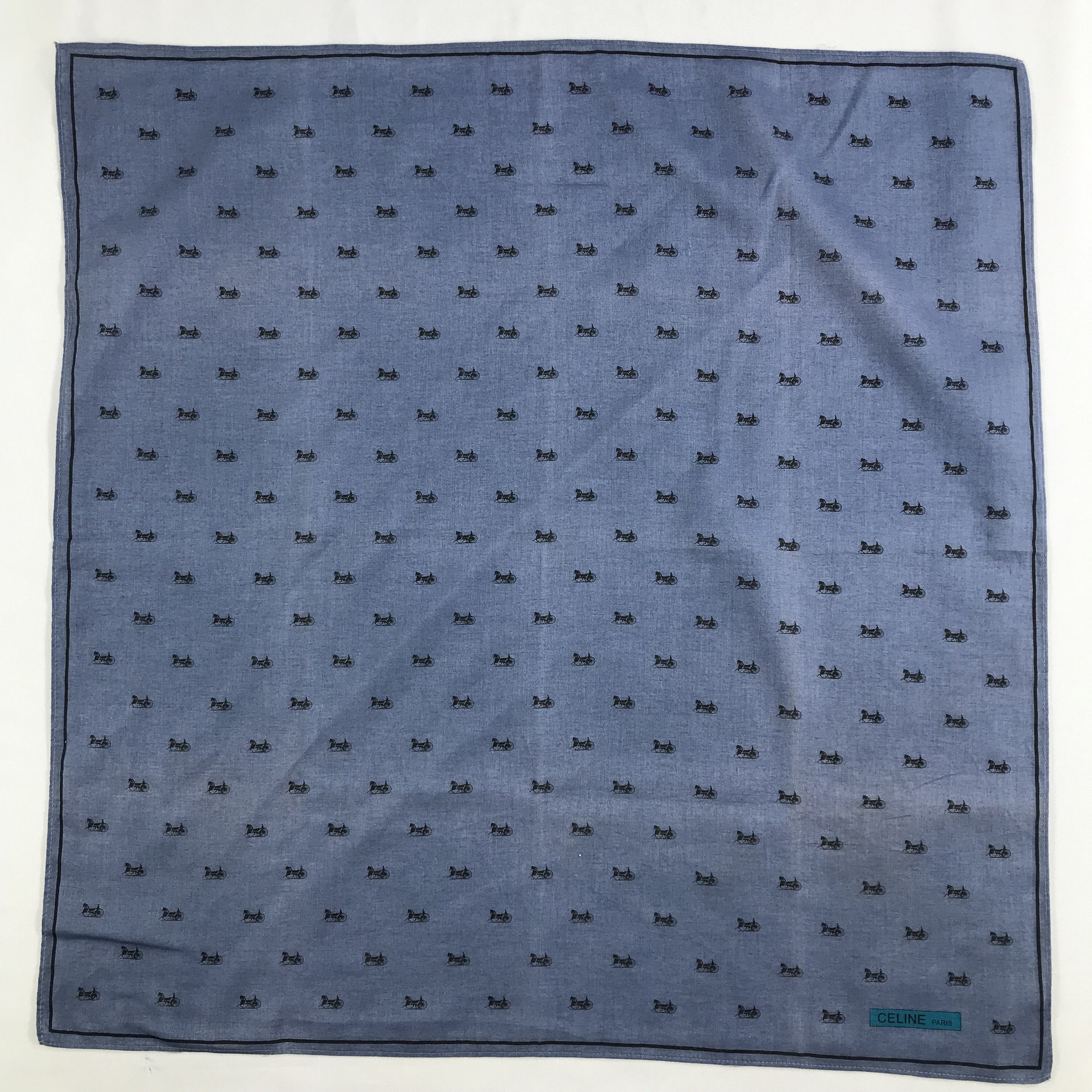 Celine × Vintage Celine Bandana / Handkerchief / Neckerchief - S2622 Size ONE SIZE - 1 Thumbnail
