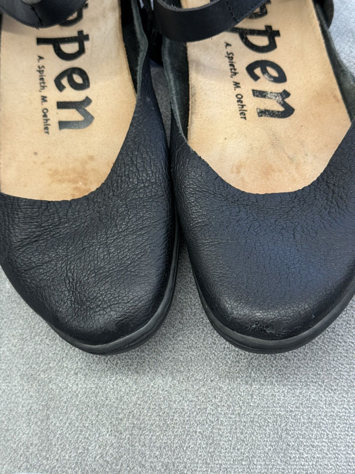 Trippen Rare Trippen Mary Jane Avant Garde Leather Flat Ballet Shoes Size US 10 / IT 40 - 4 Thumbnail
