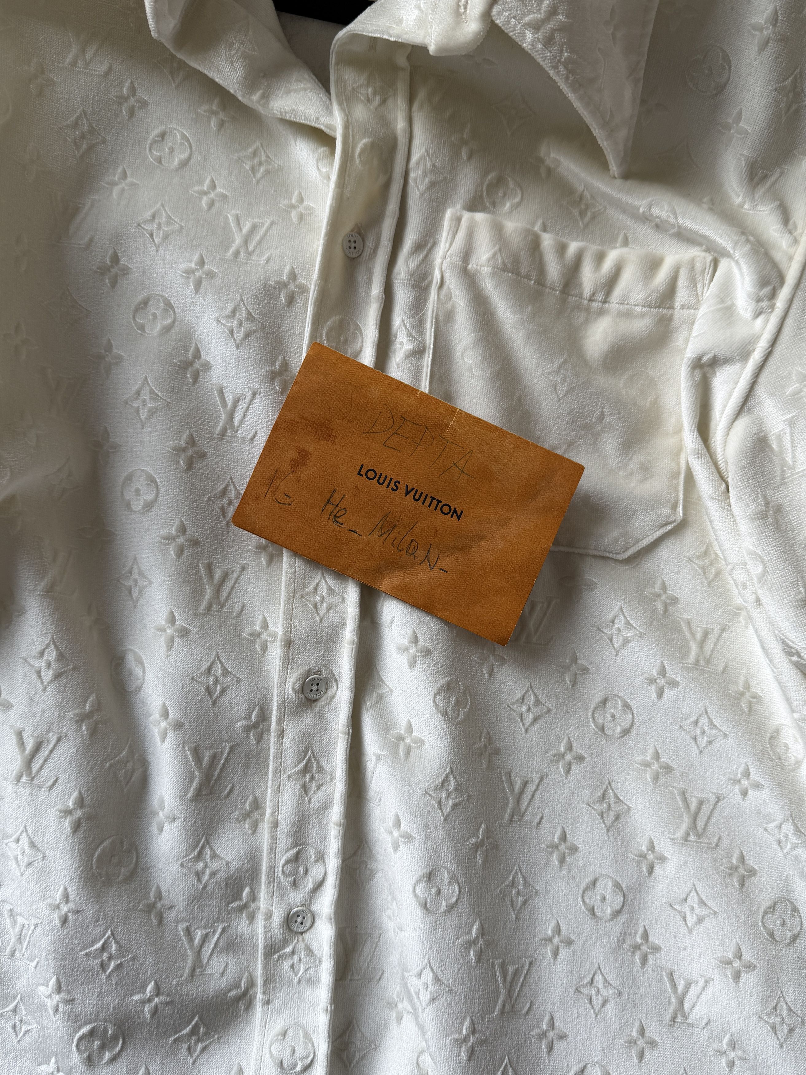 Louis Vuitton Louis Vuitton Monogram Velvet shirts by Virgil | RARE Size US XL / EU 56 / 4 - 15 Thumbnail