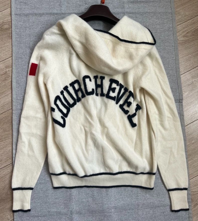 Loro Piana LORO PIANA Alphabetic cashmere woolen cap sweater Size S / US 4 / IT 40 - 3 Thumbnail