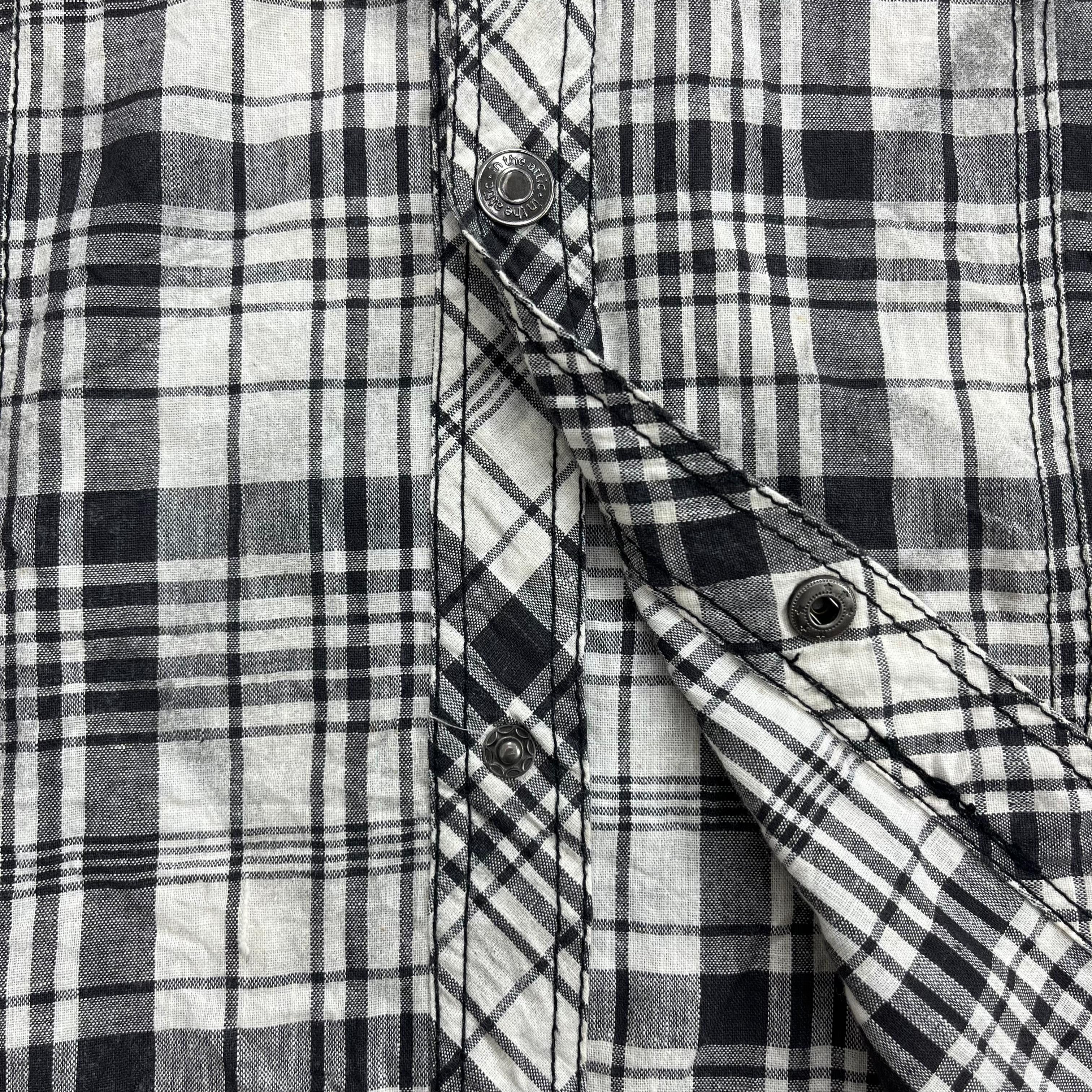 In The Attic 2000s In The Attic Plaid Grunge Gothic Punk Lgb Style Shirt Size US L / EU 52-54 / 3 - 7 Thumbnail