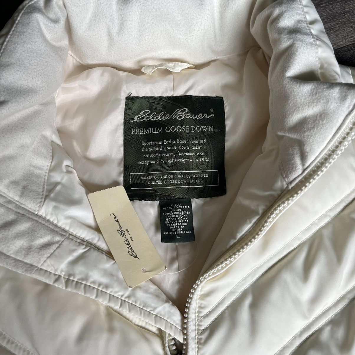 Eddie Bauer New Vintage 2000s Eddie Bauer Premium Goose Down Puffer Vest Size L / US 10 / IT 46 - 6 Thumbnail