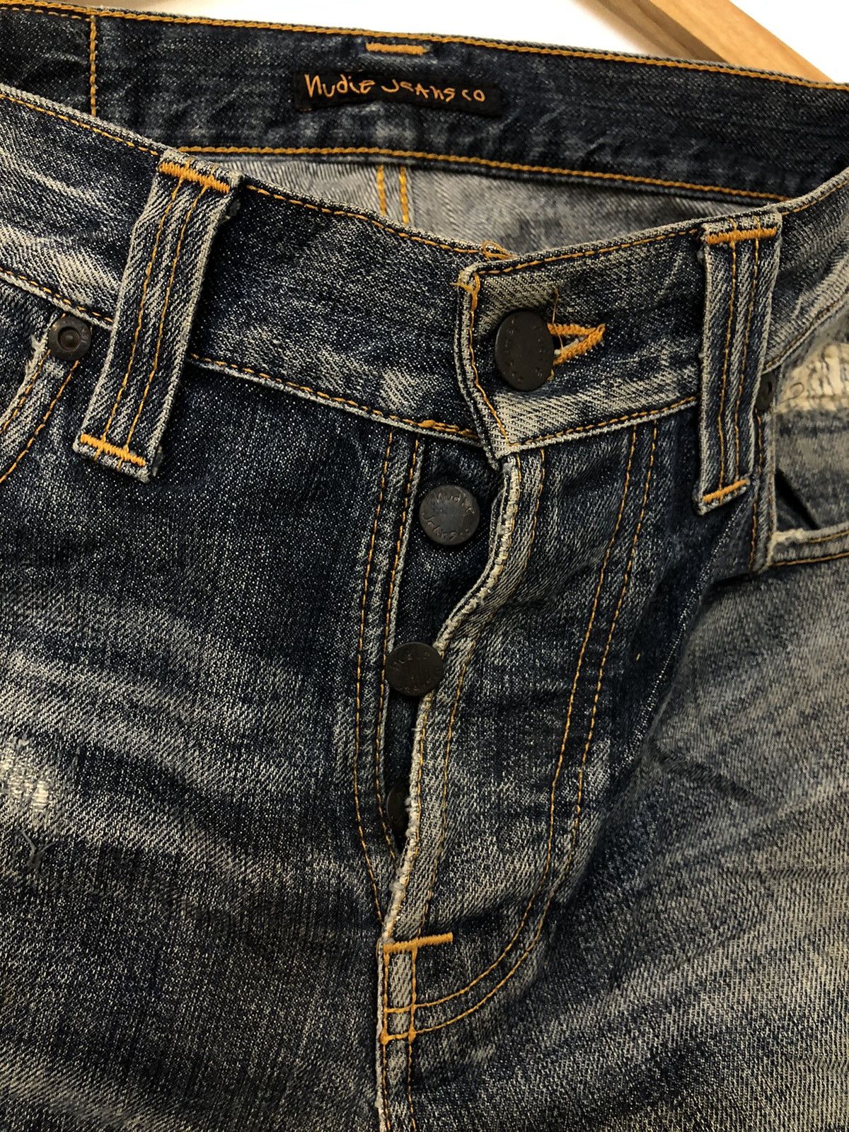 Nudie Jeans Distressed Nudie Jeans- Straight Alf Size US 29 - 4 Thumbnail