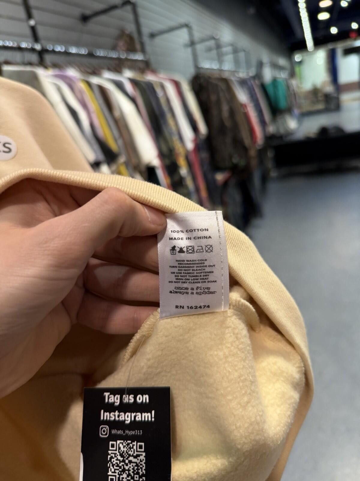 Sp5der Sp5der Cream Stone Zip Up Hoodie Size (XS) 2026 Size US XS / EU 42 / 0 - 10 Thumbnail