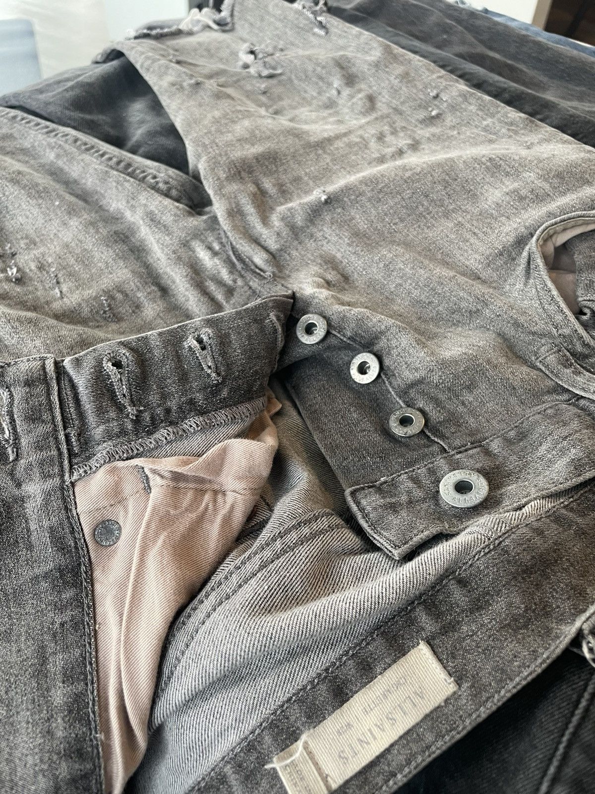Allsaints Distressed Cigarette Jeans
