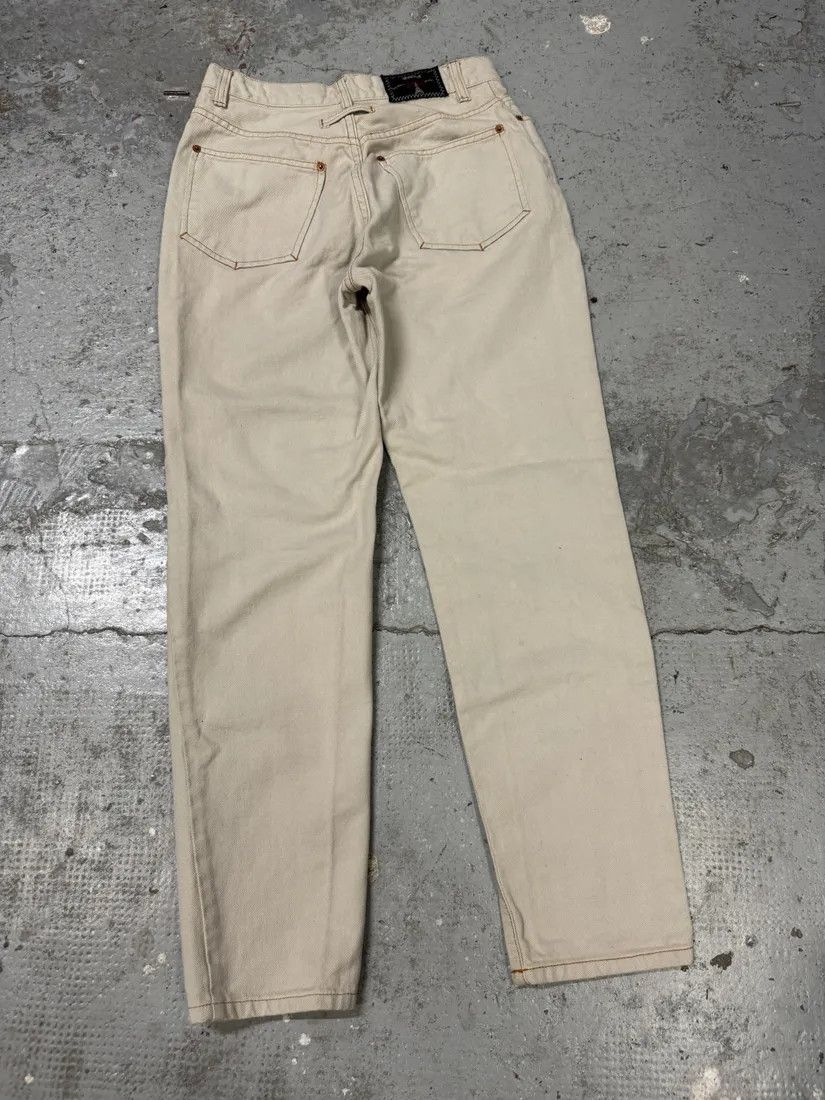 Jean Paul Gaultier × Vintage 2000s Jean Paul Gaultier Minimalist Beige Pants Size 25" / US 0 / IT 36 - 5 Thumbnail