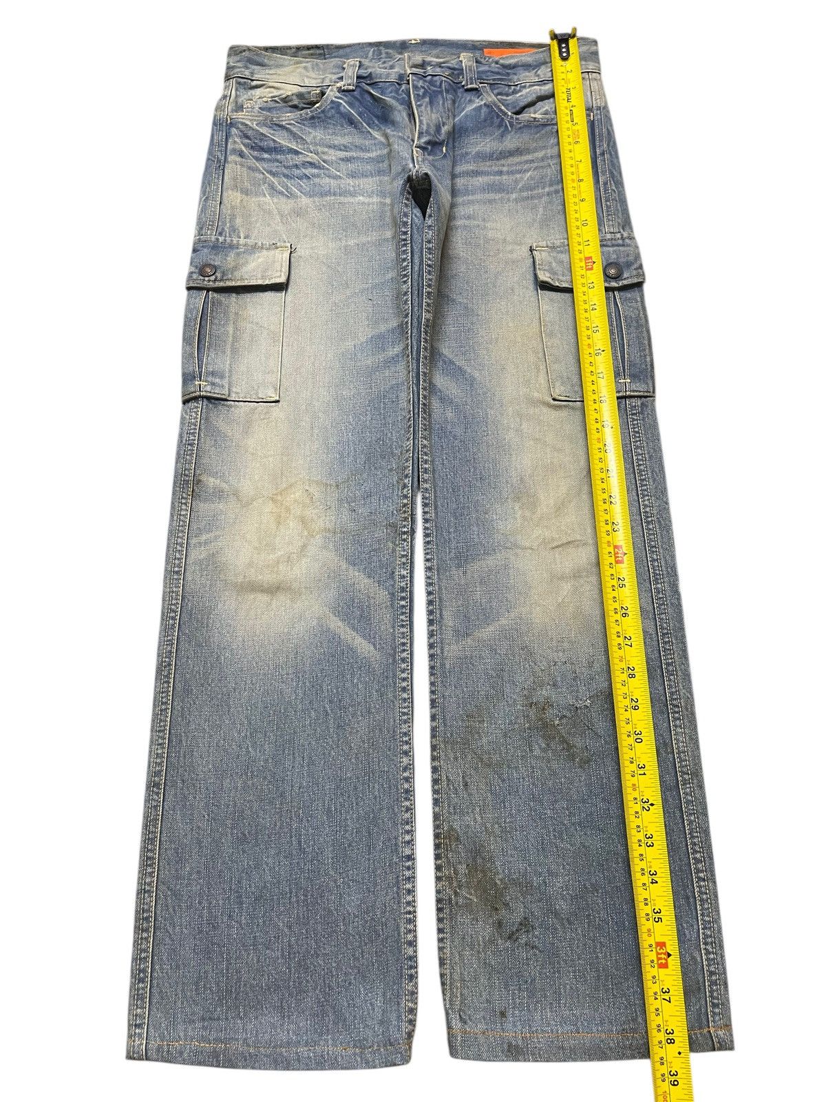 Hysteric Glamour Vintage Japan Gowest Faded Wash Mud Dirty Style Loose Jeans Size US 32 / EU 48 - 14 Thumbnail