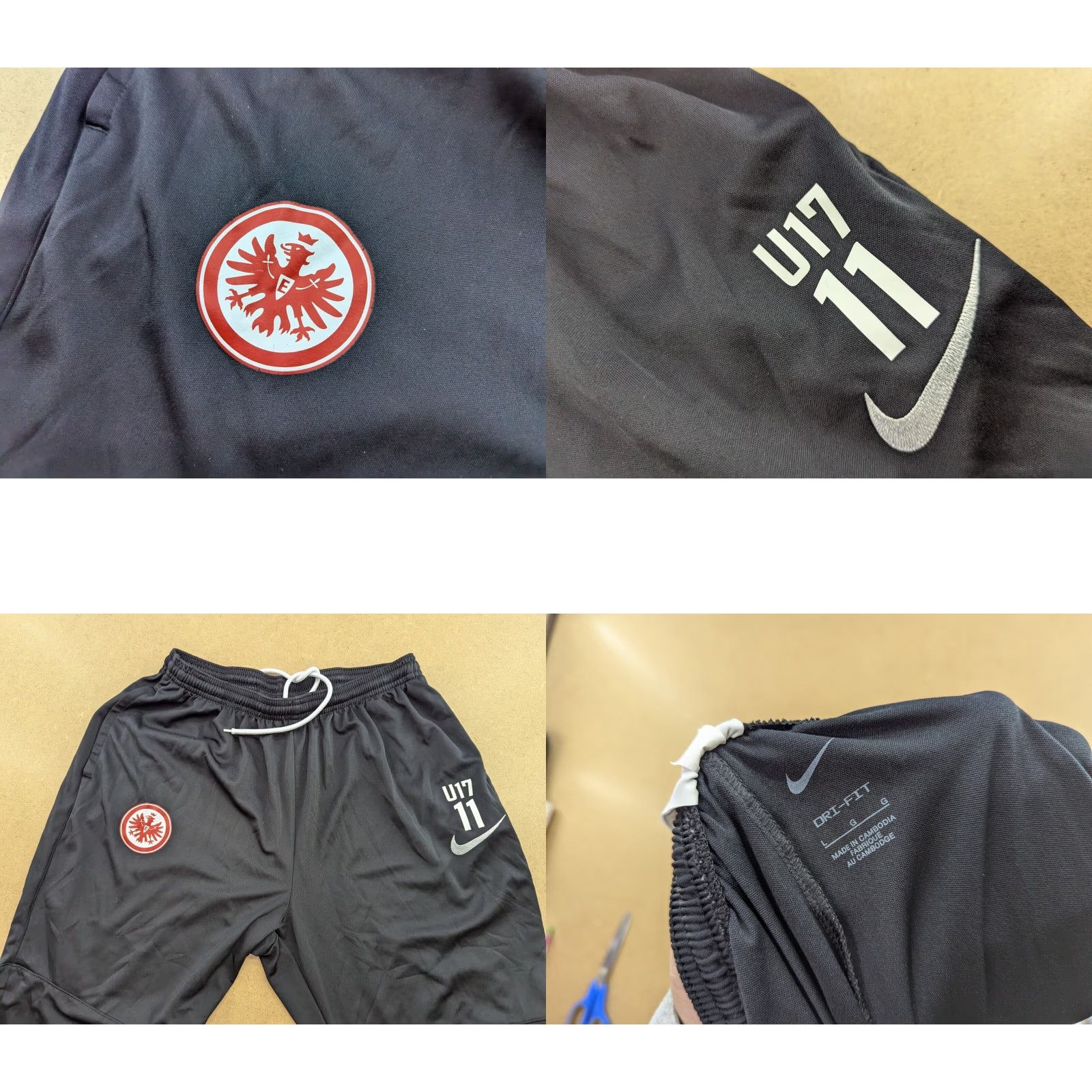 Nike Nike Eintracht Frankfurt Track Pants Nike Football Training L Black Unisex Adults Size L Size US 33 - 8 Thumbnail