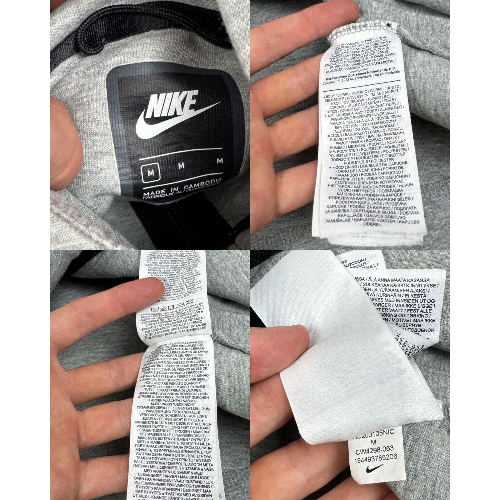 Nike Nike Sportswear Tech Fleece Windrunner Women Full Zip Hoodie Size M / US 6-8 / IT 42-44 - 2 Thumbnail