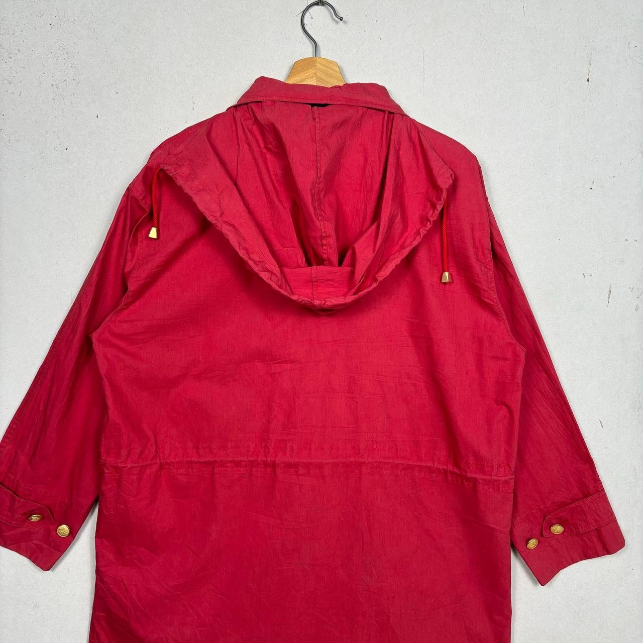 Burberry Vintage Burberrys Red Hooded Parka Jacket 90s Archive Japan Size US L / EU 52-54 / 3 - 5 Thumbnail