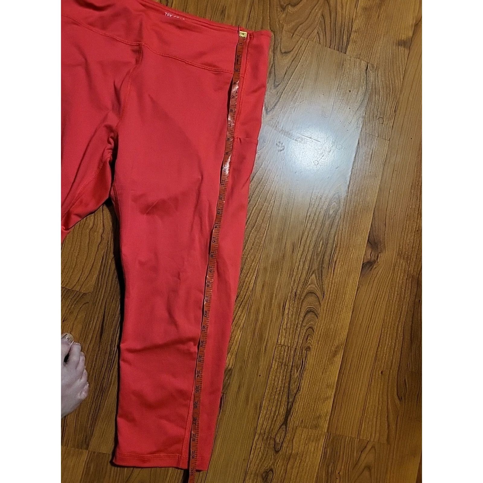Tek Gear Womens Tek Gear Yoga Pants Pink Phone Pockets XL Tapered Leg Compression Activewear Yoga Athleisure Womens Size 40" / US 18 - 4 Thumbnail