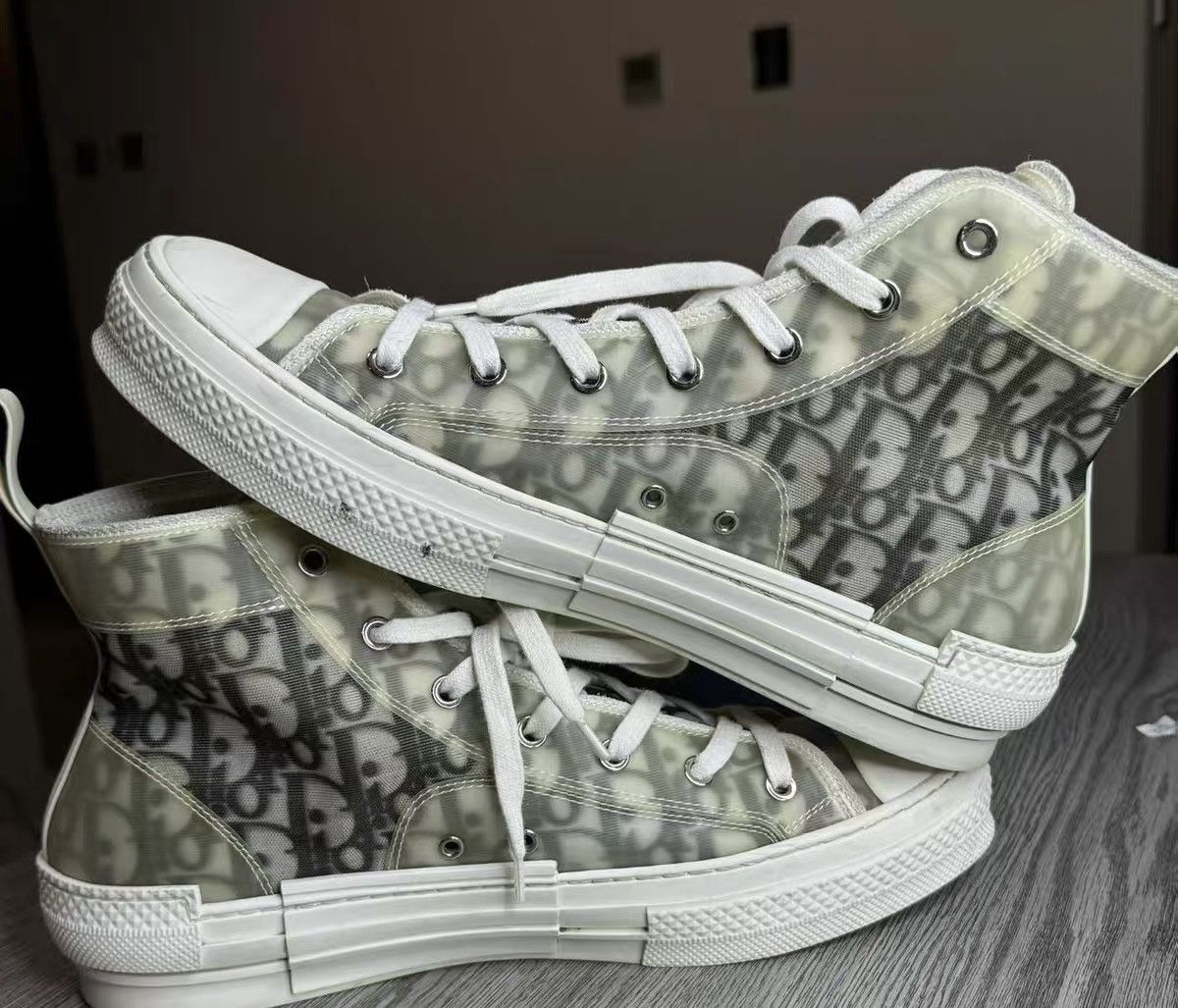 Dior Dior B23 Oblique High Top Sneakers Size 40 Size US 10 / EU 43 - 3 Thumbnail