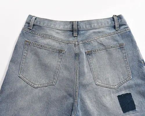 VIBE High street washed flared patchwork cargo jeans y2k Size US 32 / EU 48 - 5 Thumbnail