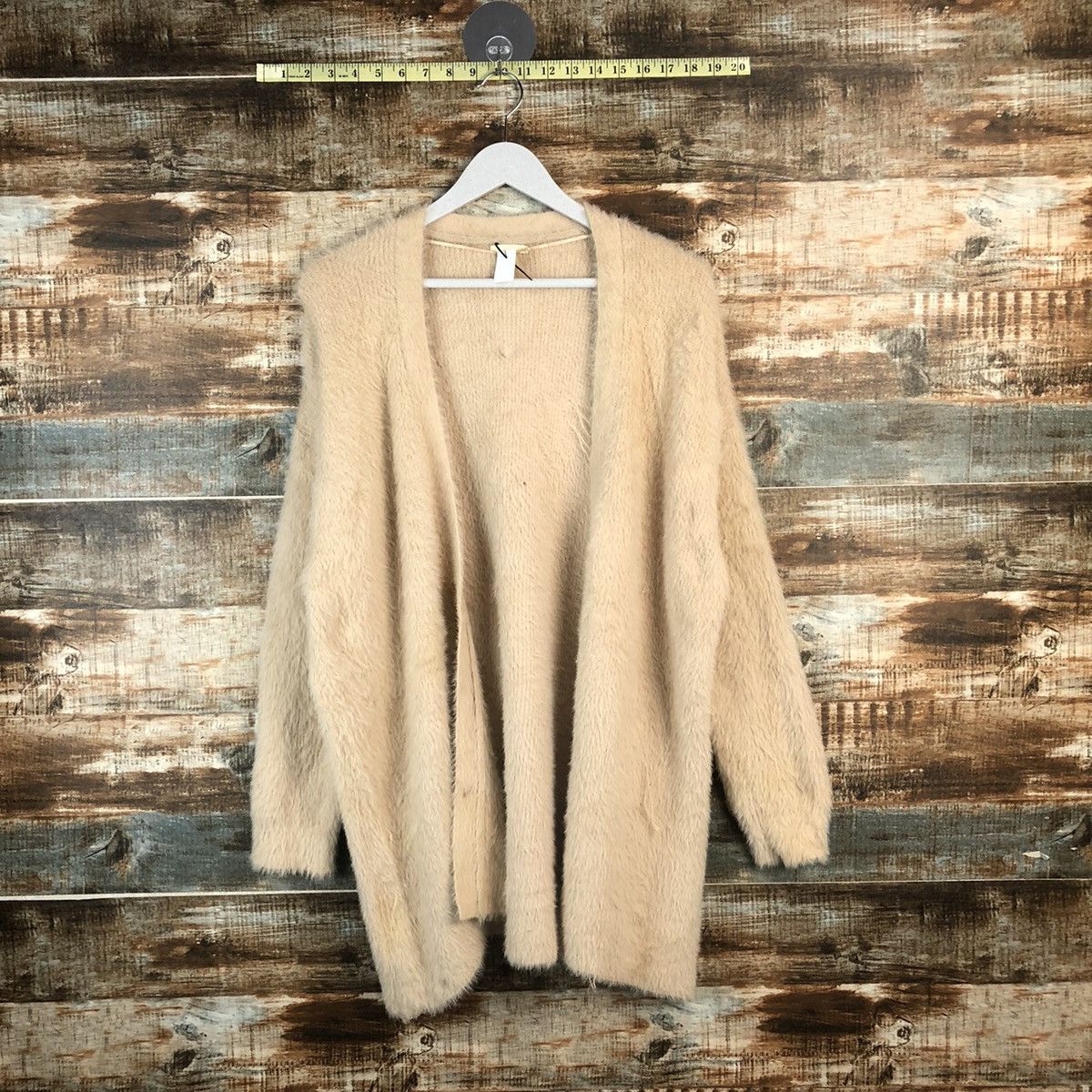 DL GU Orange fur shaggy Mohair Knitwear #C362