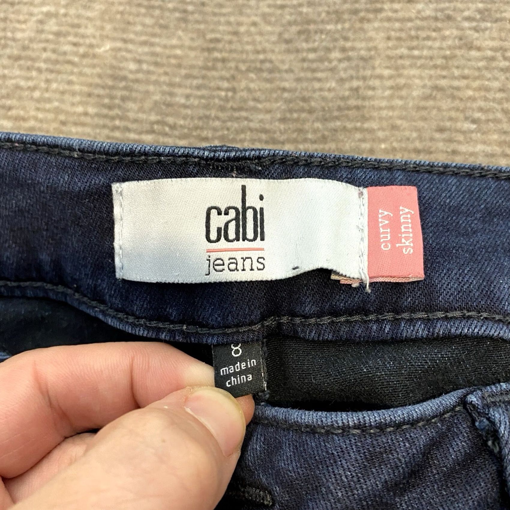 Vintage Cabi Jeans Women's Blue Skinny Distressed Stretch Size 8 Size 30" / US 8 / IT 44 - 7 Thumbnail