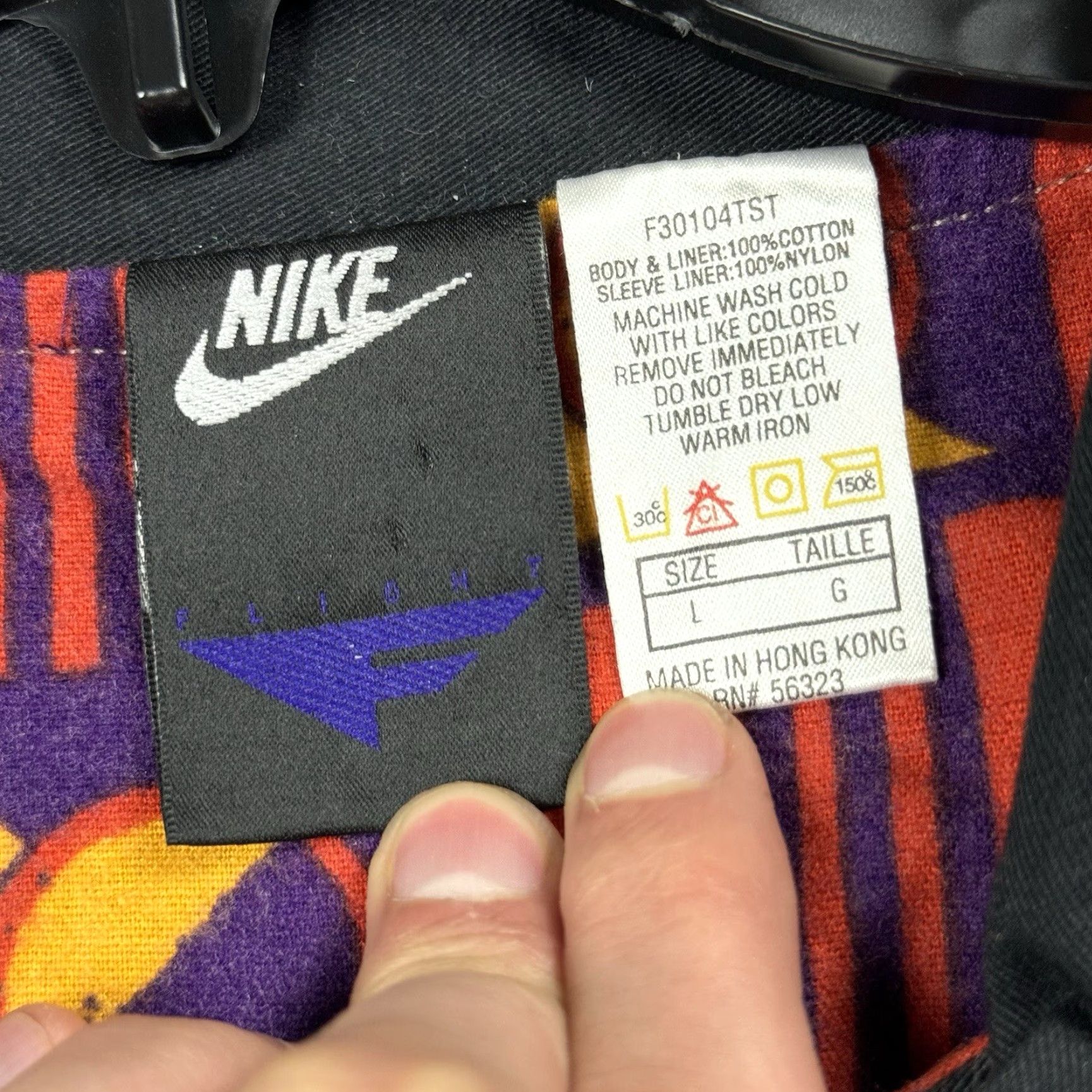Nike VINTAGE NIKE FLIGHT JACKET Purple Blue L NWT 1992 Bomber Jacket Streetwear Retro Mens Size US L / EU 52-54 / 3 - 3 Thumbnail