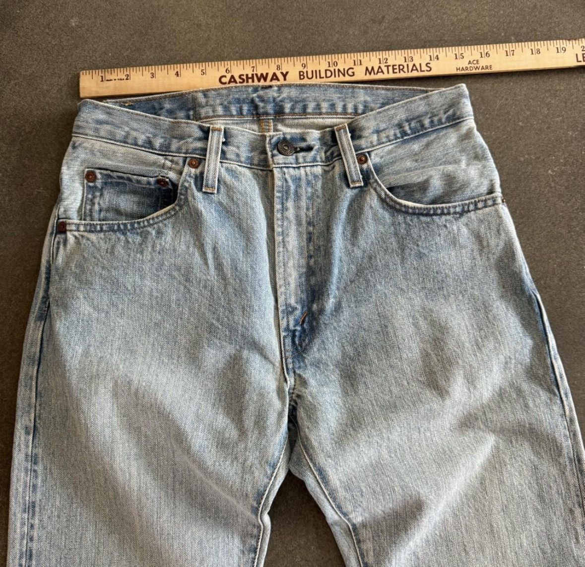 Levi's Mens 1967 505 slow drag levis jeans Size US 30 / EU 46 - 4 Thumbnail