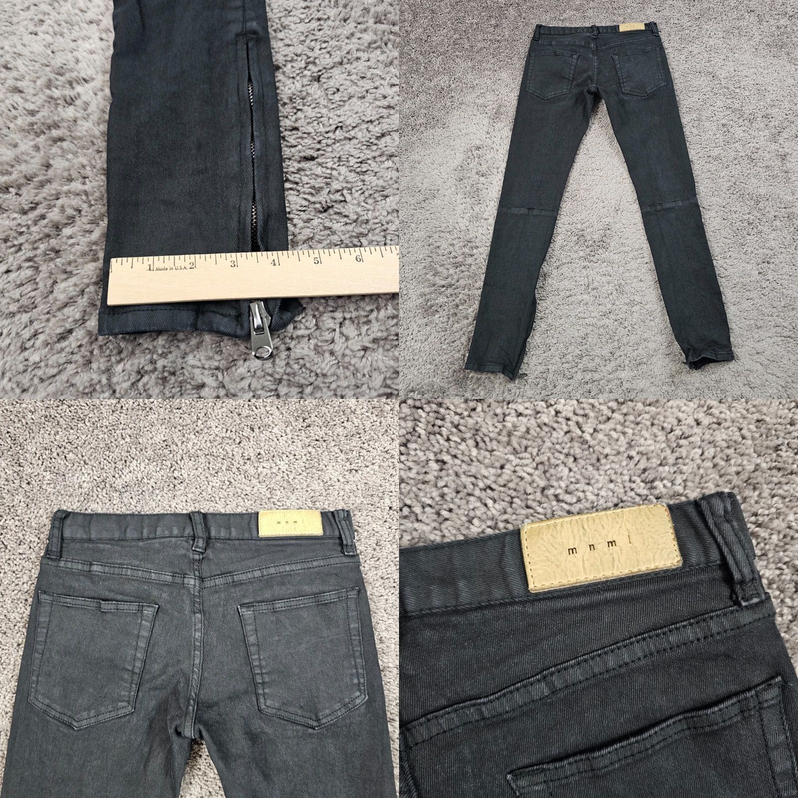MNML VINTAGE MNML Men Jeans Skinny Low Rise Ankle Zip 2010s Mens Size US 26 / EU 42 - 8 Thumbnail