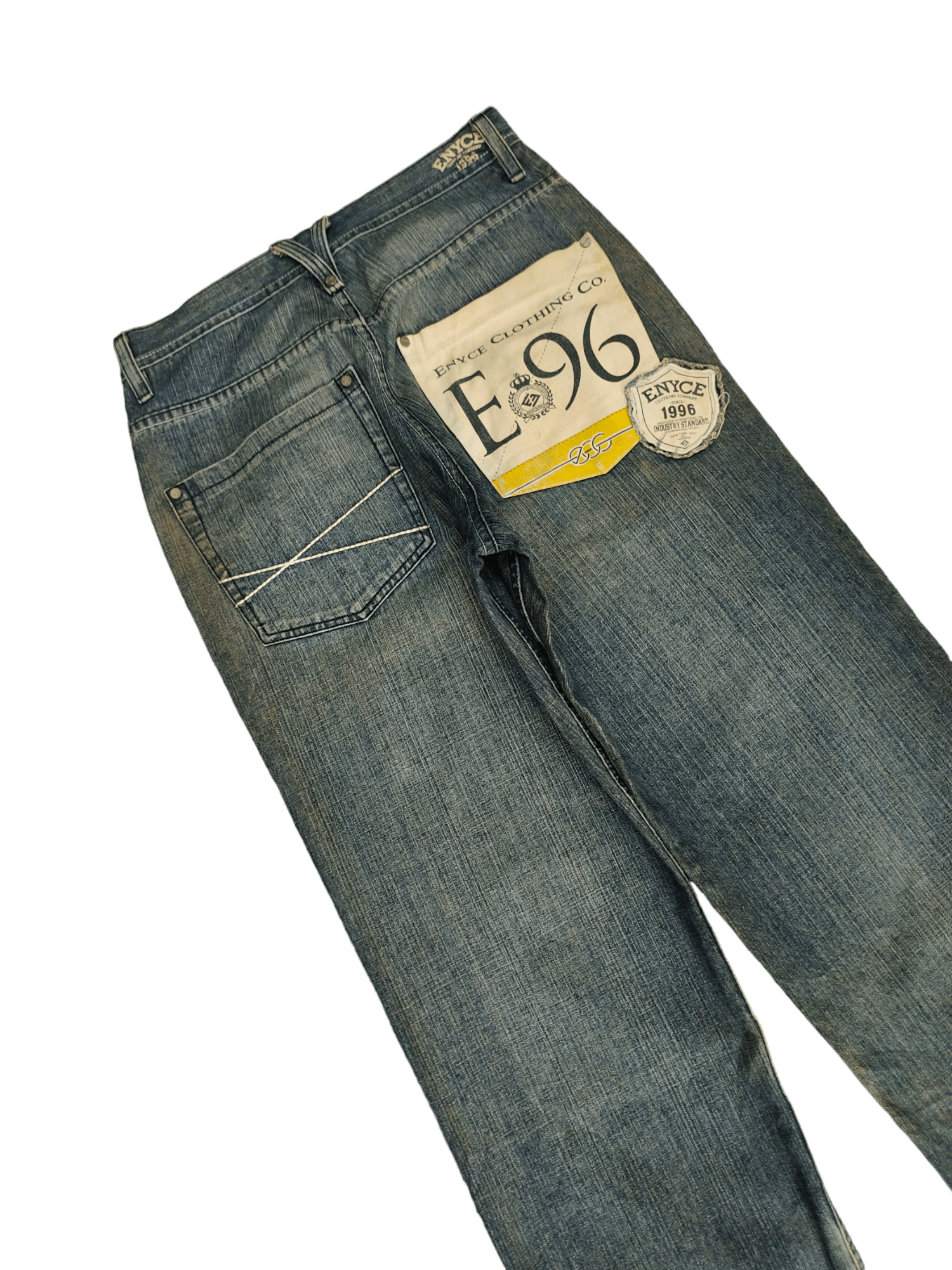Enyce Crazy Vintage Y2k Enyce E96 Patches Jnco Style Baggy Jeans Size US 32 / EU 48 - 6 Thumbnail