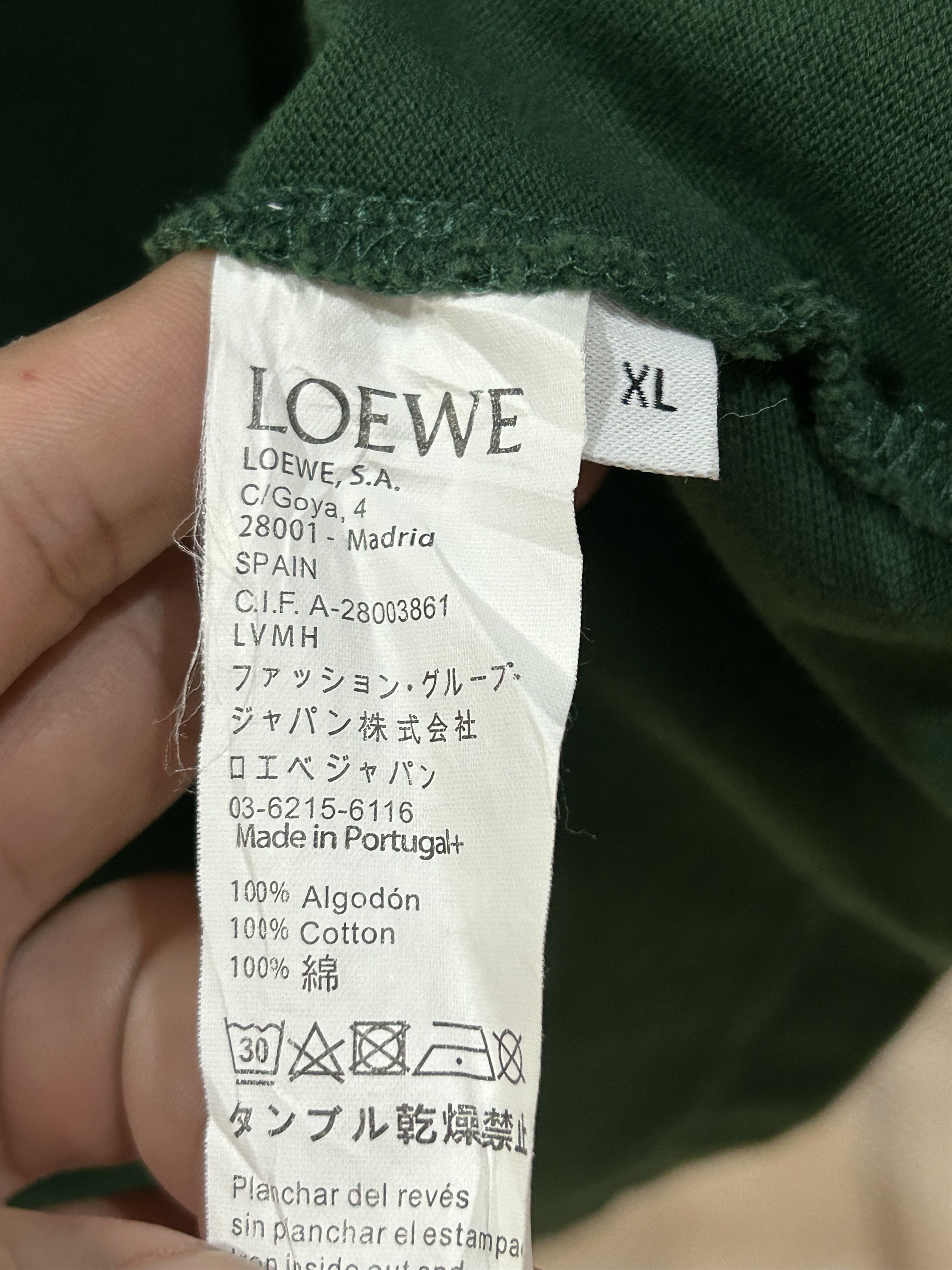 Loewe Loewe Cotton Blend Pique Polo Shirts Size US XL / EU 56 / 4 - 5 Thumbnail