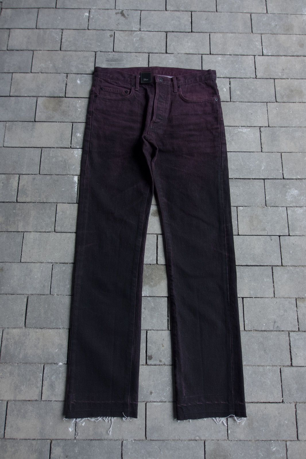 Dior AW08 Dior Blood Burgundy Wax jeans by KVA Waxed Size US 30 / EU 46 - 1 Thumbnail