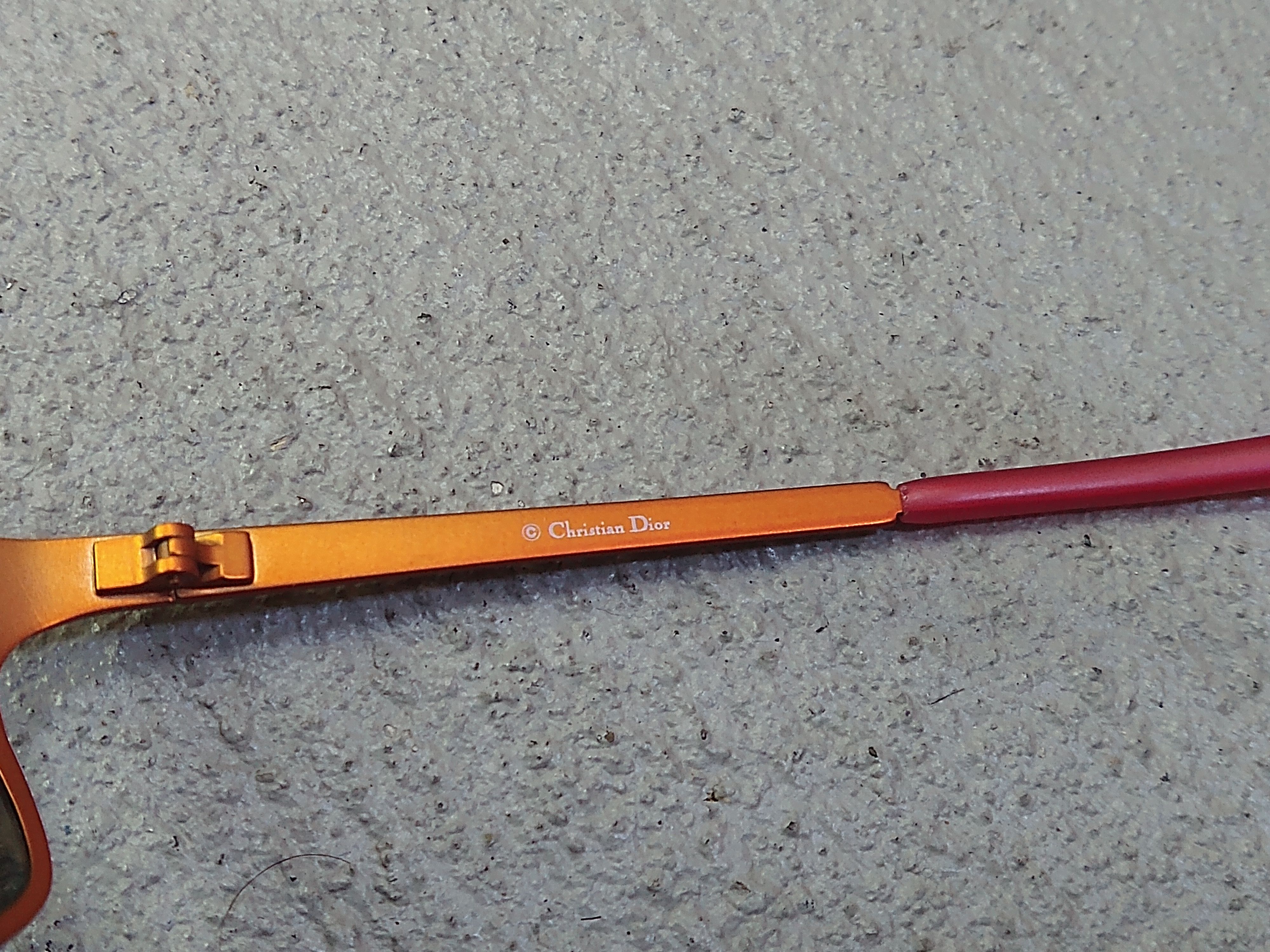 Dior Christian Dior Sunglasses Orange Pink Sports Wrap Y2K Size ONE SIZE - 11 Thumbnail