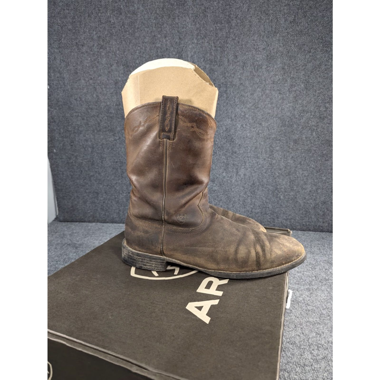 Ariat Ariat Rambler Patriot Western Boot Mens 15D Dark Brown Leather Square Toe Pull On Steel Toe Workwear Cowboy Shoes Size US 14 / EU 47 - 5 Thumbnail