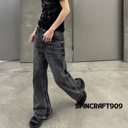 VIBE Black Washed Stacked Denim Jeans Size US 32 / EU 48 - 2 Thumbnail