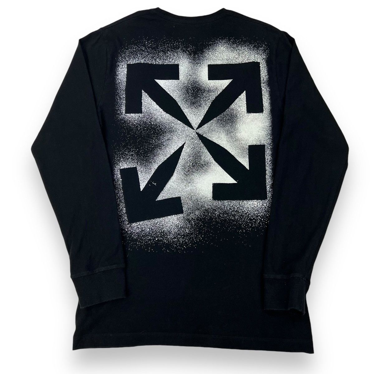 Off-White Off-White Stencil Arrows Black Long Sleeve T Shirt Size US M / EU 48-50 / 2 - 3 Thumbnail