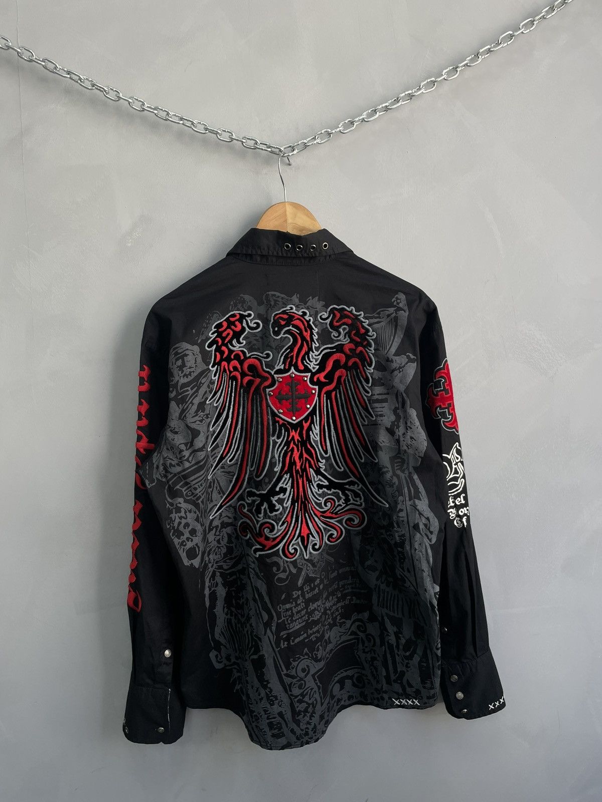 Affliction Vintage rare y2k affliction style shirt button up hype Size US L / EU 52-54 / 3 - 11 Thumbnail