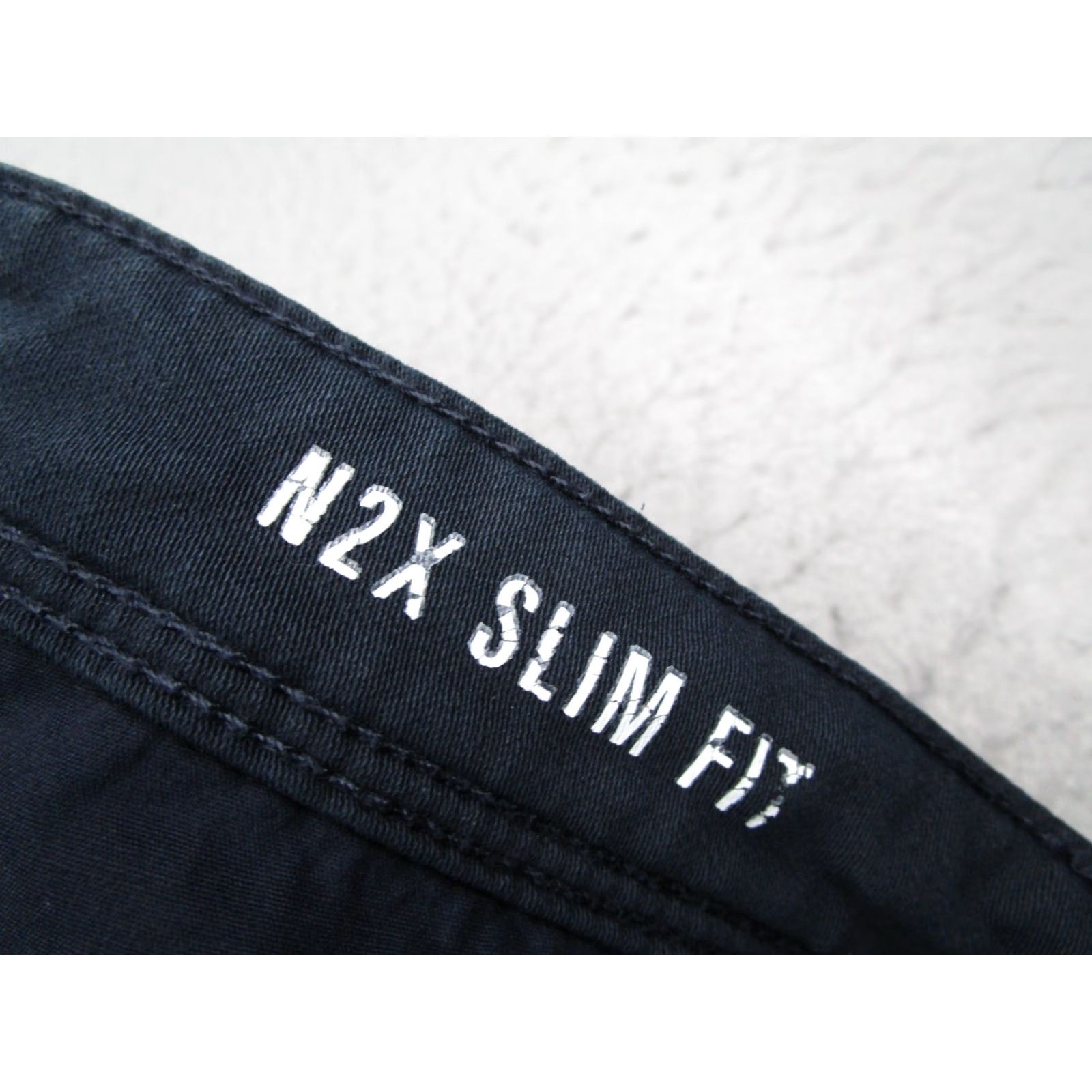 Vintage DU/ER Pants Mens Slim Fit Taper Blue 30x32 Chino Canvas Cotton Blend Work Travel Pockets Zipper Logo Front Flat Front 30W 32L Mens Size US 30 / EU 46 - 4 Thumbnail