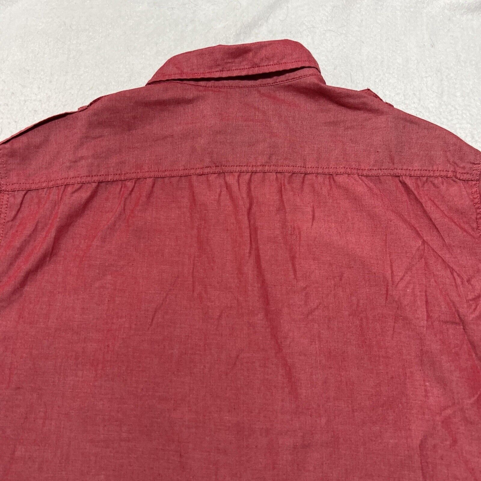 Ecko Unltd. Ecko Unltd Large Button Down Light Red Pocket Shirt Size US L / EU 52-54 / 3 - 11 Thumbnail