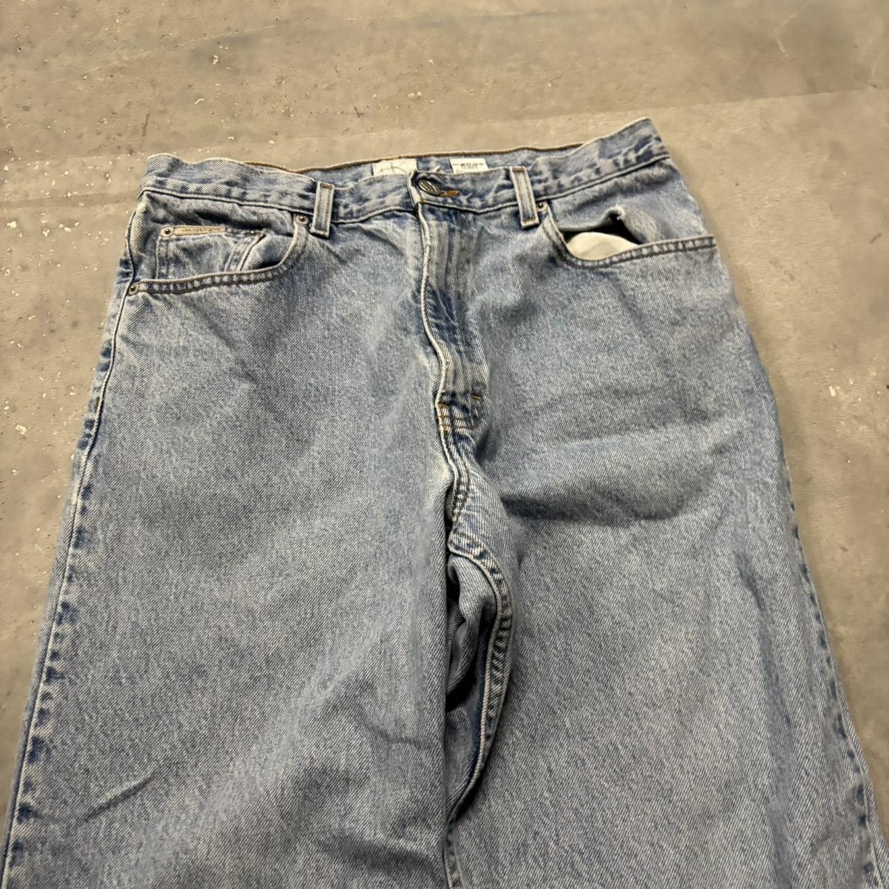 Calvin Klein × Vintage Crazy Vintage Y2K/2000s Light Wash Calvin Klein Essential Denim Jeans! Size US 30 / EU 46 - 5 Thumbnail