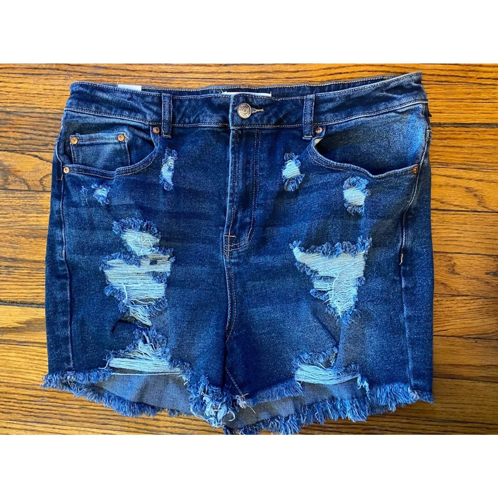 Almost Famous Almost Famous Cut Off Denim Distressed Jean Shorts Womens 16 Size 38" / US 16 / IT 52 - 1 Thumbnail