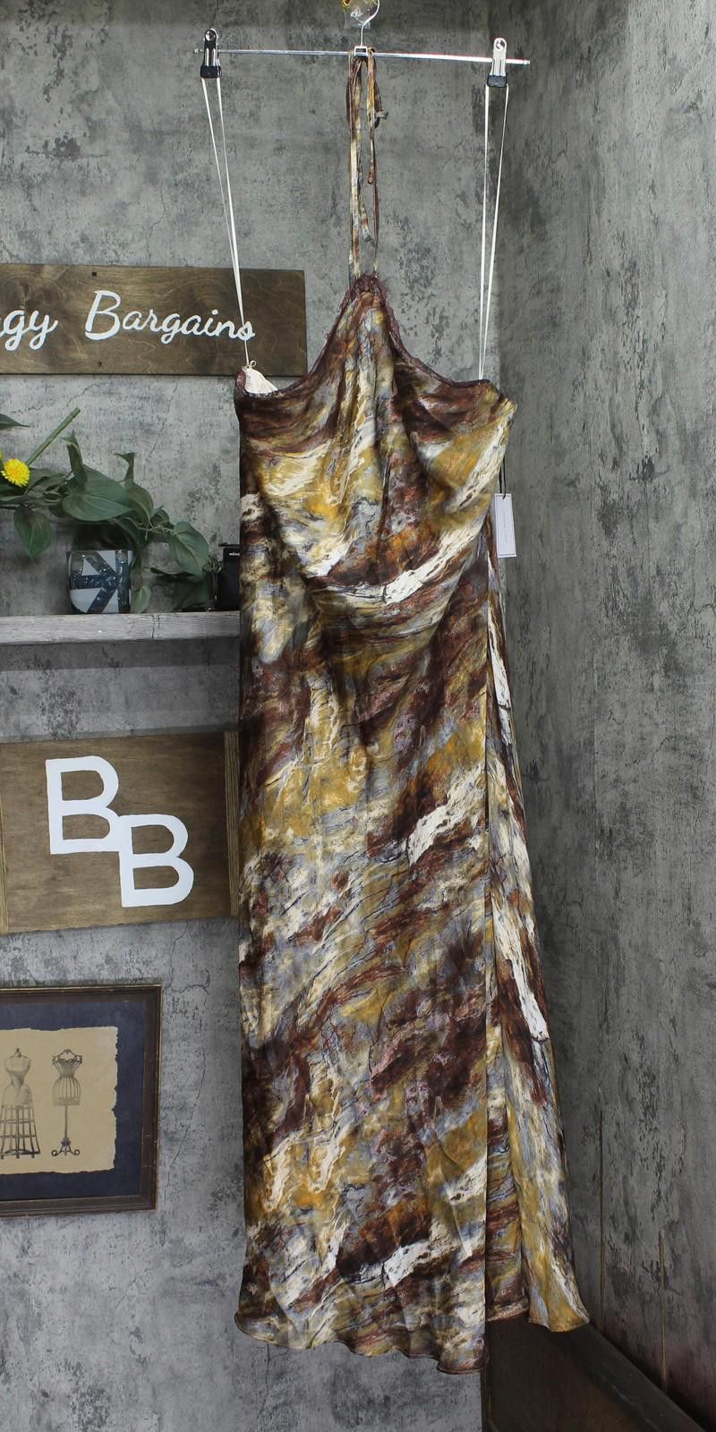 Other 1. State Womens Halter Dress Ds93253731z Rust Brown Multi Xl Size XL / US 12-14 / IT 48-50 - 1 Thumbnail