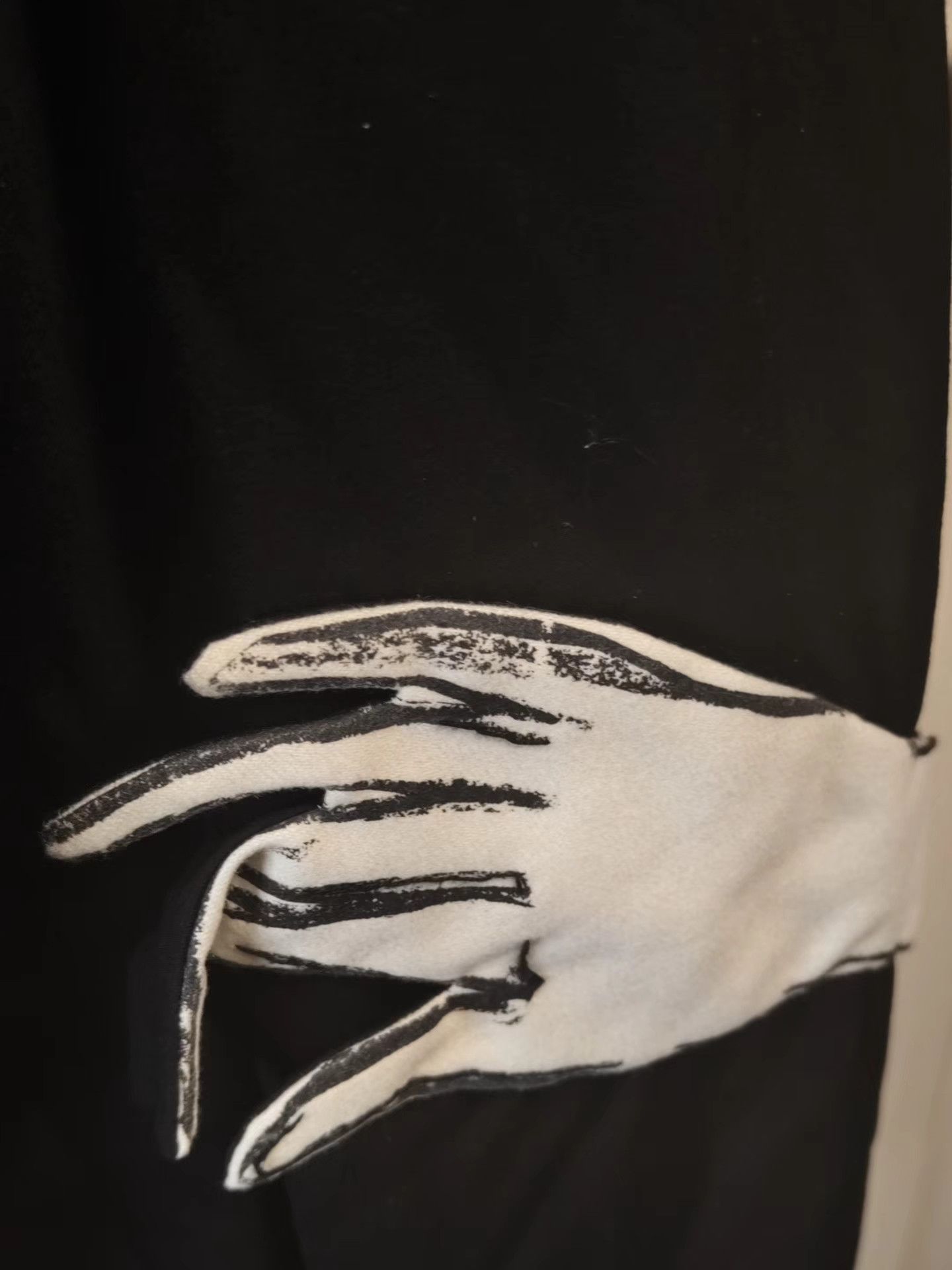Yohji Yamamoto Yohji Yamamoto spray-painted ghost hand drawstring pants Size US 34 / EU 50 - 3 Thumbnail