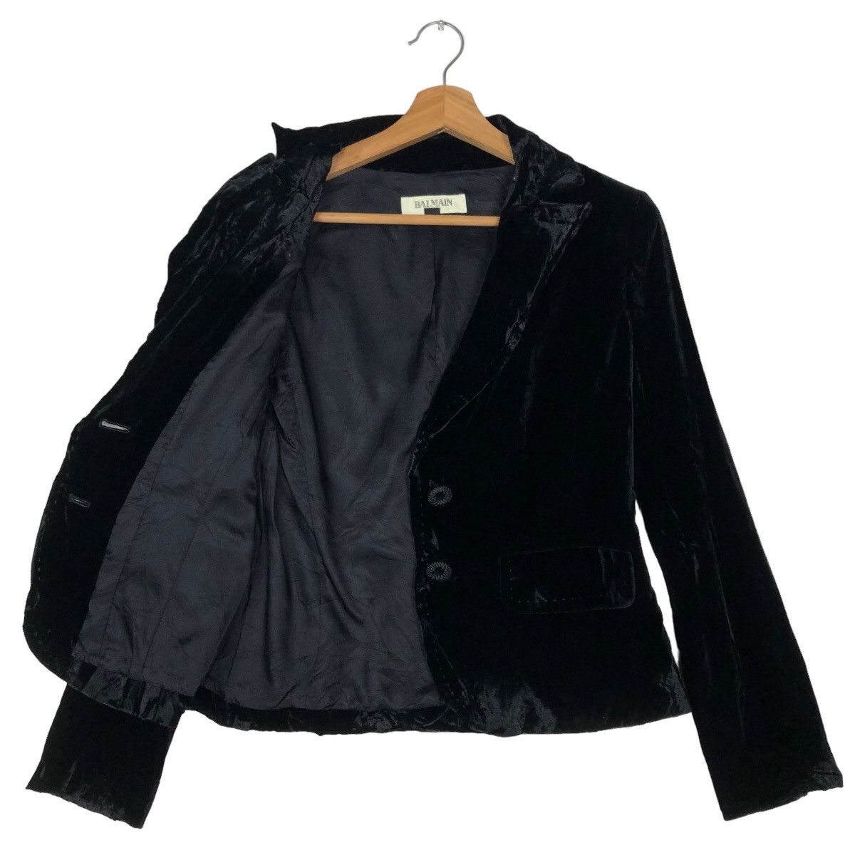 Balmain 🔥Rich Black - Suits Velvet Coats Jacket Balmain Paris Size M / US 6-8 / IT 42-44 - 9 Thumbnail
