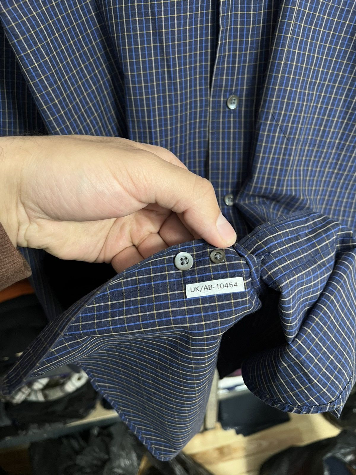 Saint Laurent Paris × Yves Saint Laurent Saint Laurent Jeans Button Up Shirt Long Sleeve Plaid YSL Size US M / EU 48-50 / 2 - 5 Thumbnail