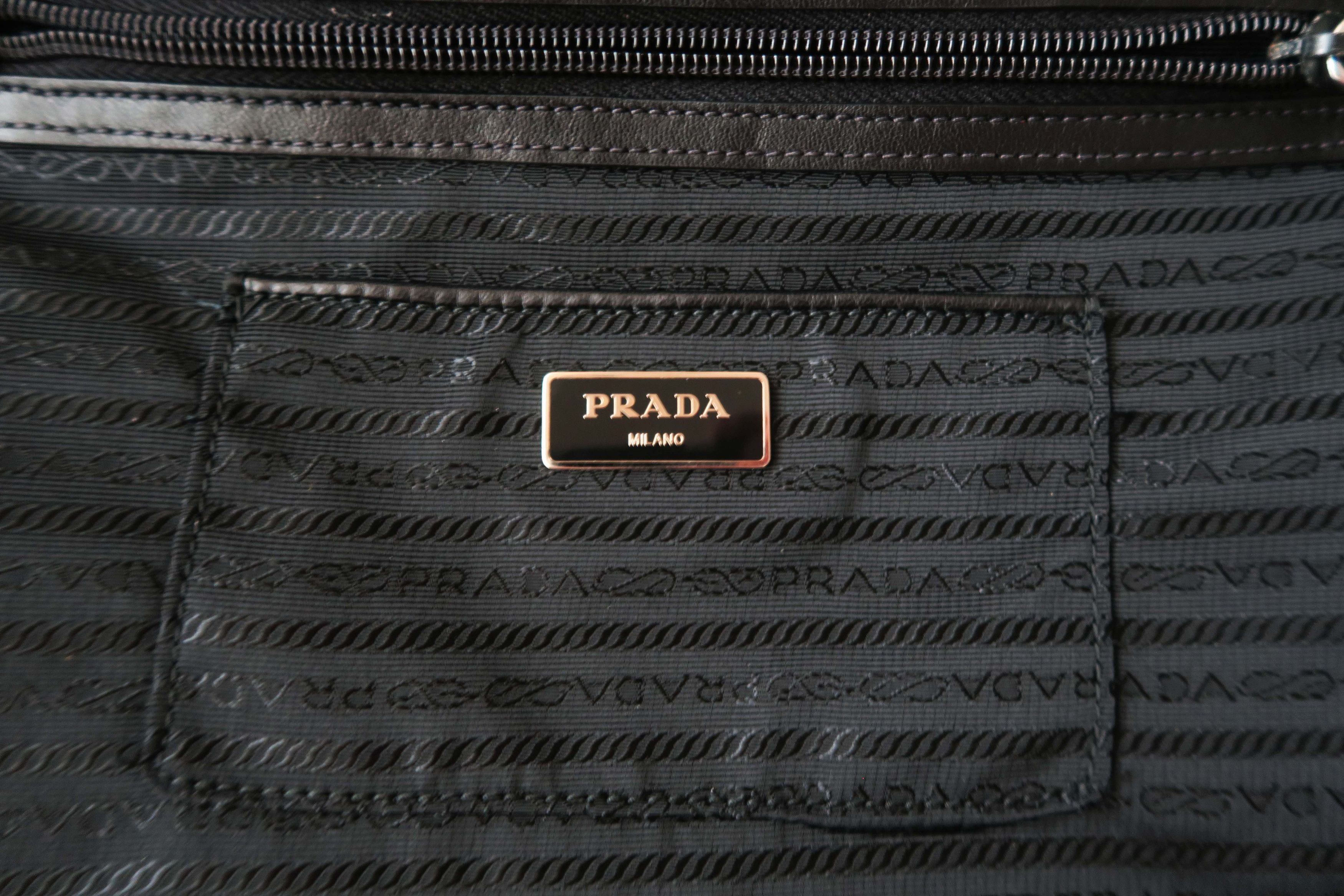 Prada Prada 2 Way Unisex Tessuto Quilted Leather Accent Bag Size ONE SIZE - 9 Thumbnail